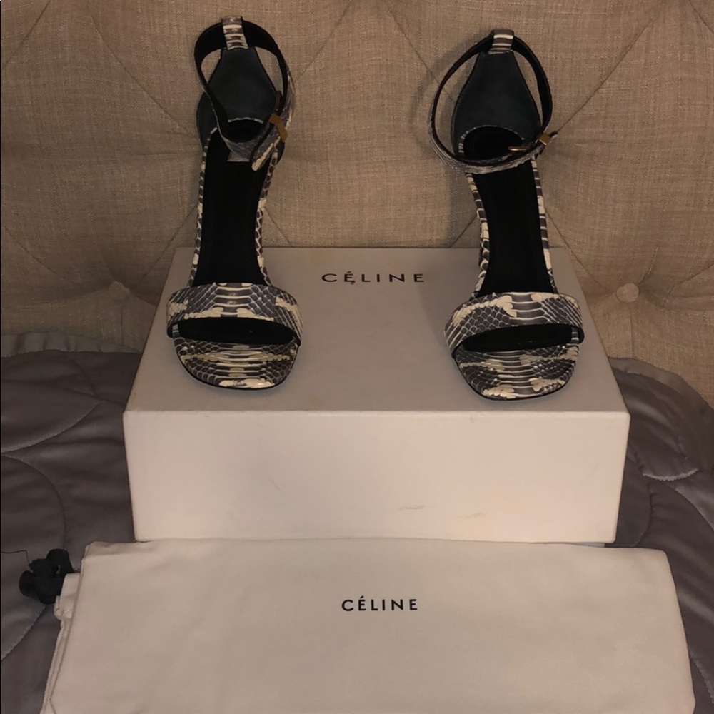 Cline Python Ankle Strap Sandals - image 2